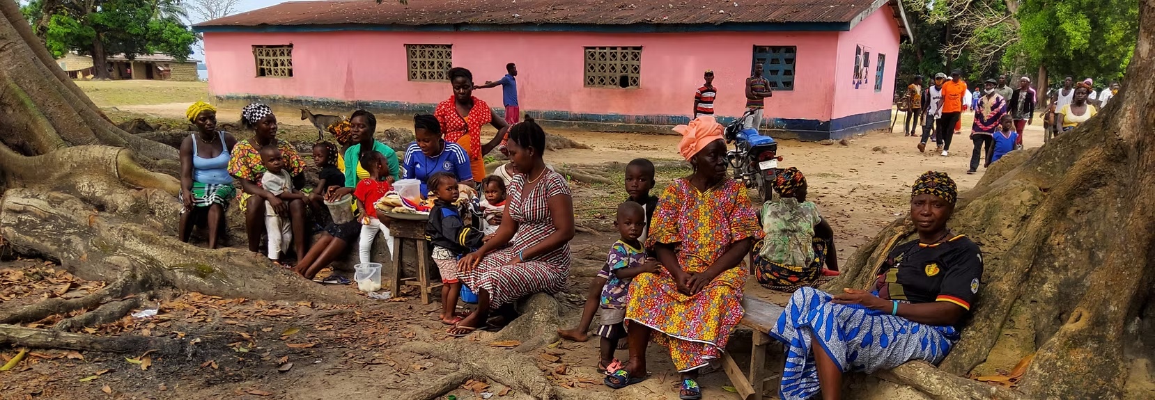 Community gathering on Tasso Island